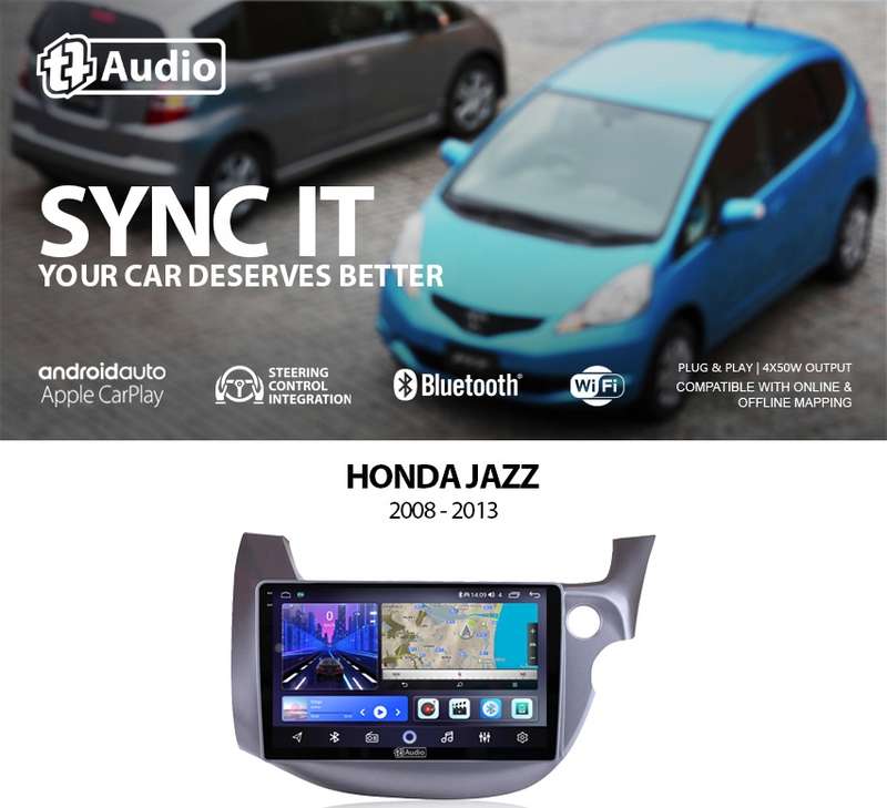 TT Audio 9" replacement radio for HONDA JAZZ 2008 - 2013 (2K SCREEN)