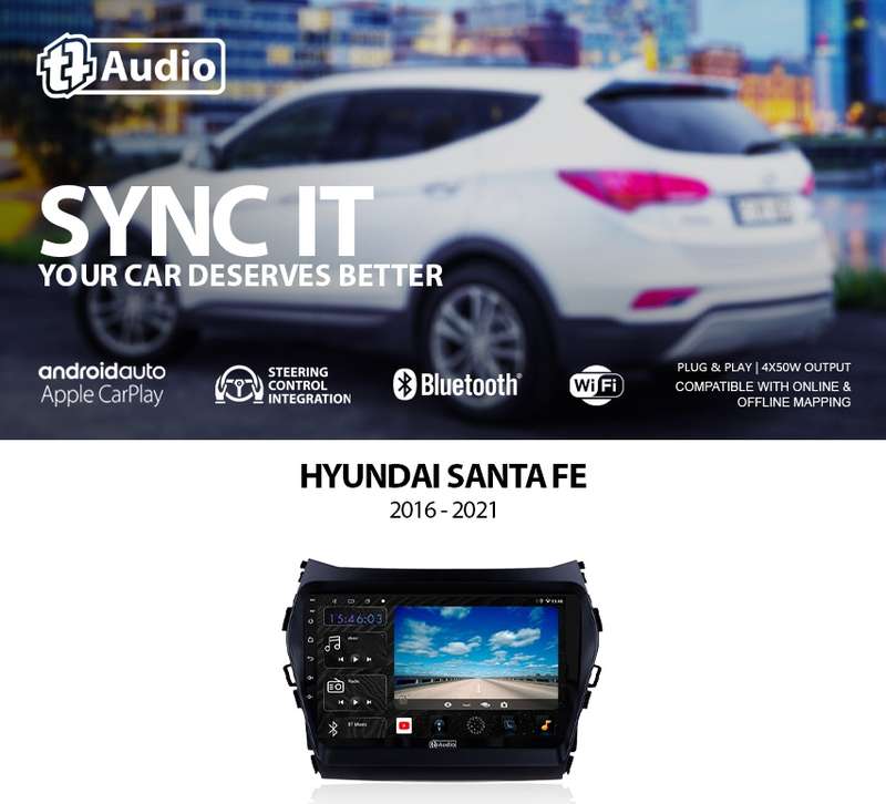 TT Audio 9" replacement radio HYUNDAI Santa Fe 2016-2021 (4G ULTRA)
