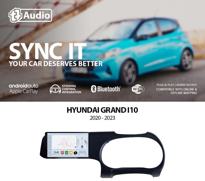 TT Audio 9" replacement radio for HYUNDAI I10 Grand i10 2020 - 2024 (CLASS D)