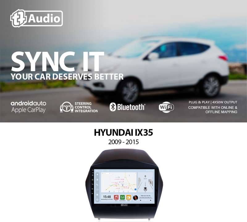 TT Audio 9" replacement radio for HYUNDAI IX35 2009 - 2015 (CLASS D)