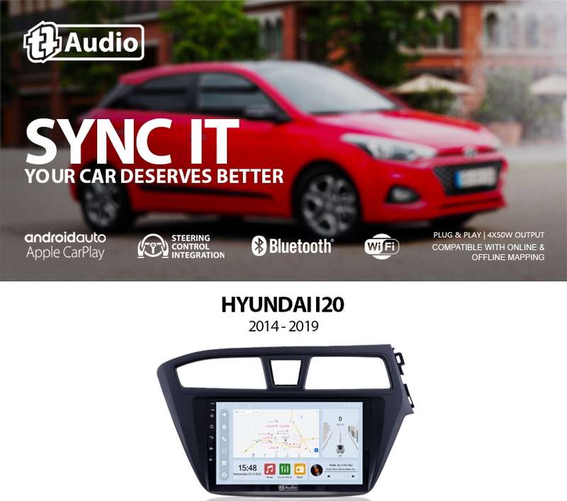 TT Audio 9" replacement radio for HYUNDAI i20 2014-2020 (CLASS D)