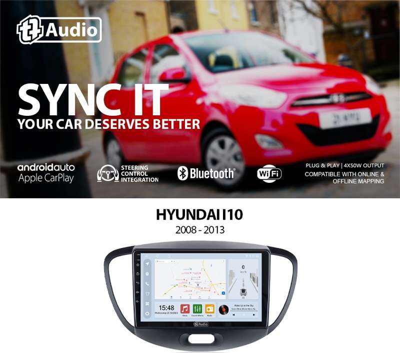 TT Audio 9" Replacement Radio For Hyundai i10 2008-2013 (CLASS D)