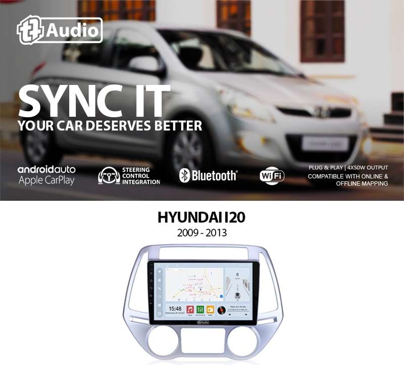 TT Audio 9" replacement radio for HYUNDAI i20 2009 - 2014 (CLASS D)
