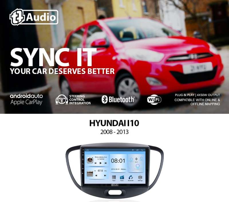 TT Audio 9" Replacement Radio For Hyundai i10 2008-2013 (ECO)