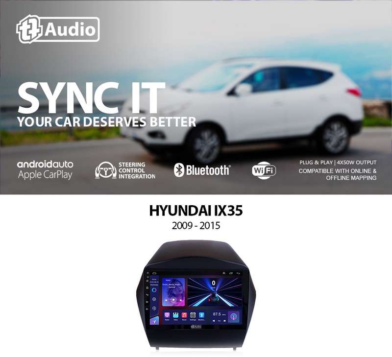 TT Audio 9" replacement radio for HYUNDAI IX35 2009 - 2015 (MID SPEC)