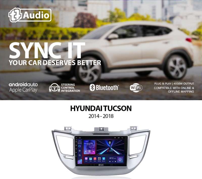 TT Audio 9" replacement radio for HYUNDAI TUCSON 2014 - 2018 (MID SPEC)