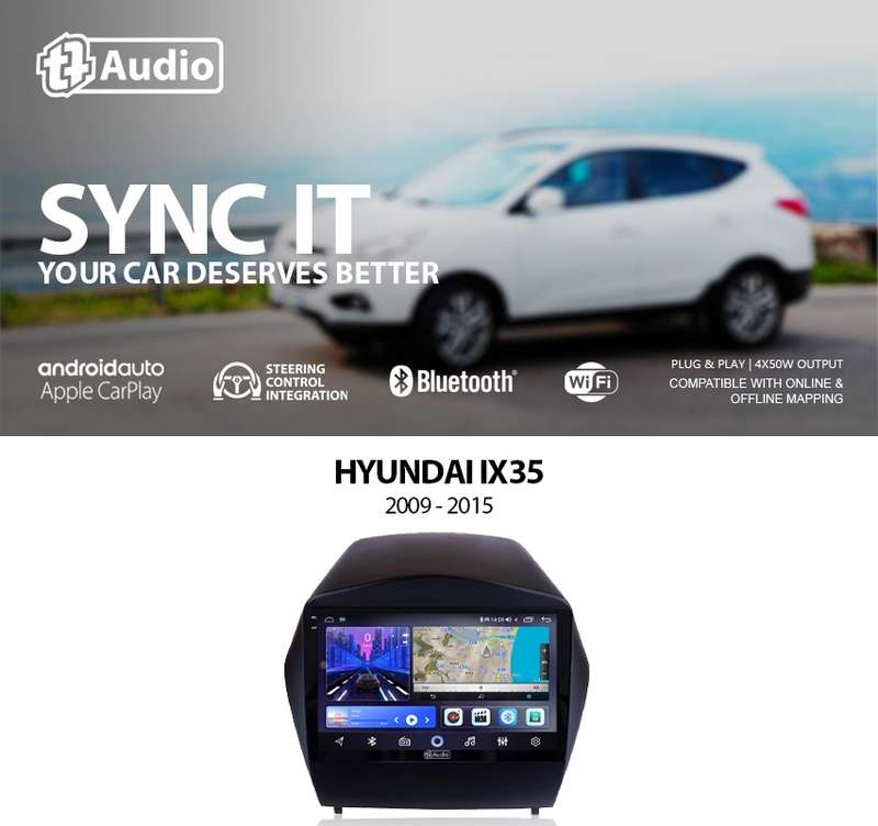TT Audio 9" replacement radio for HYUNDAI IX35 2009 - 2015 (2K SCREEN)