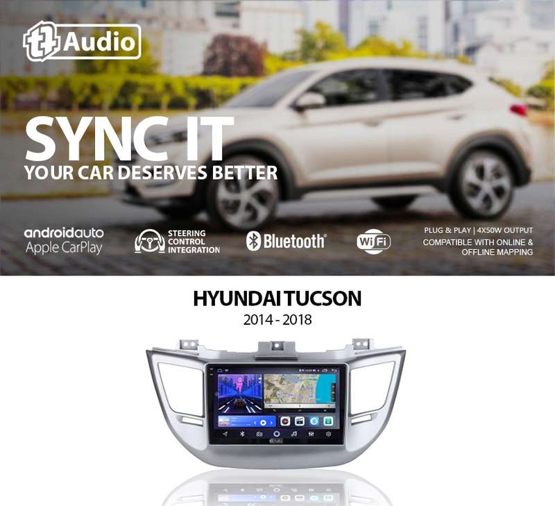 TT Audio 9" replacement radio for HYUNDAI TUCSON 2014 - 2018 (2K SCREEN)
