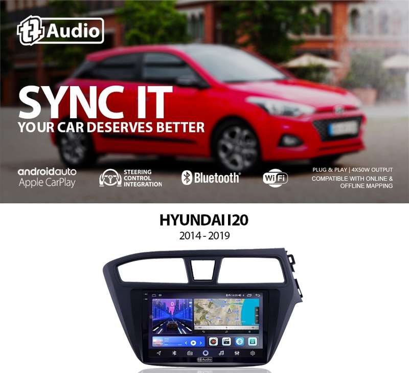 TT Audio 9" replacement radio for HYUNDAI i20 2014-2020 (2K SCREEN)