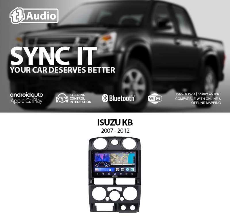 TT Audio 9" replacement radio for ISUZU KB 2007-2013 (2K SCREEN)