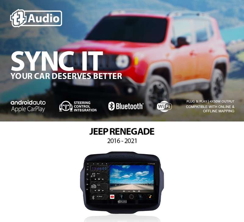 TT Audio 9" replacement radio for JEEP Renegade 2016-2023 (4G ULTRA)
