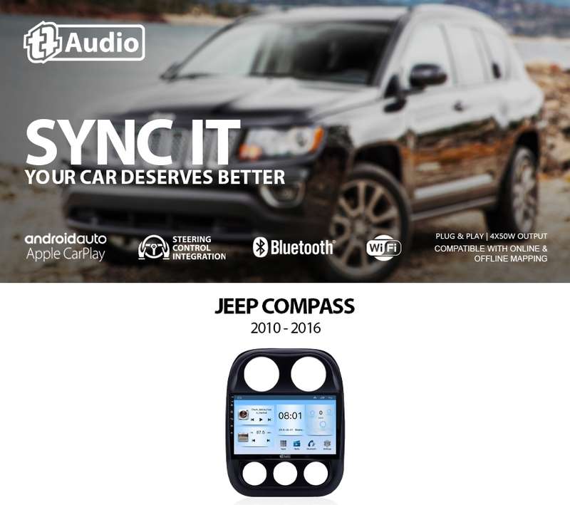 TT Audio 9" replacement radio for JEEP Compass 2010-2016 (ECO)