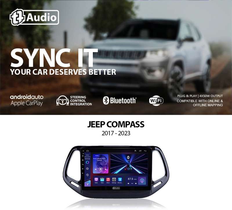 TT Audio 10" replacement radio for JEEP Compass 2015-2021 (MID SPEC)