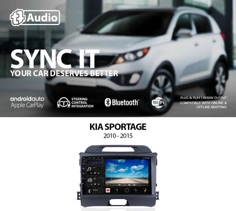 TT Audio 9" replacement radio for KIA Sportage 2010-2015 (4G ULTRA)
