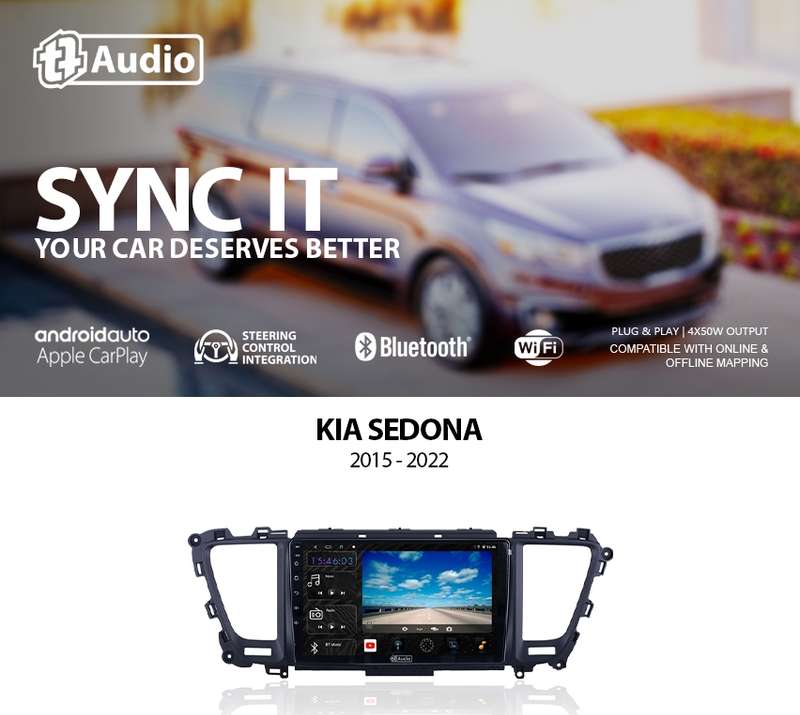 TT Audio 9" replacement radio for KIA Sedona 2015-2021 (4G ULTRA)