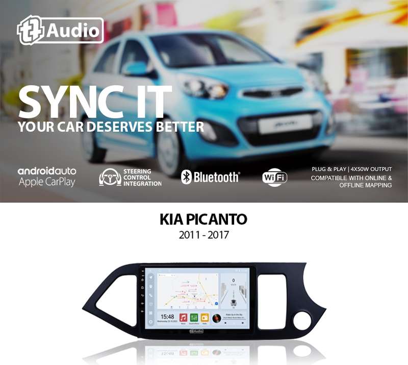 TT Audio 9" replacement radio for KIA PICANTO (CLASS D)