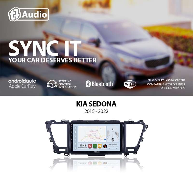 TT Audio 9" replacement radio for KIA Sedona 2015-2021 (CLASS D)