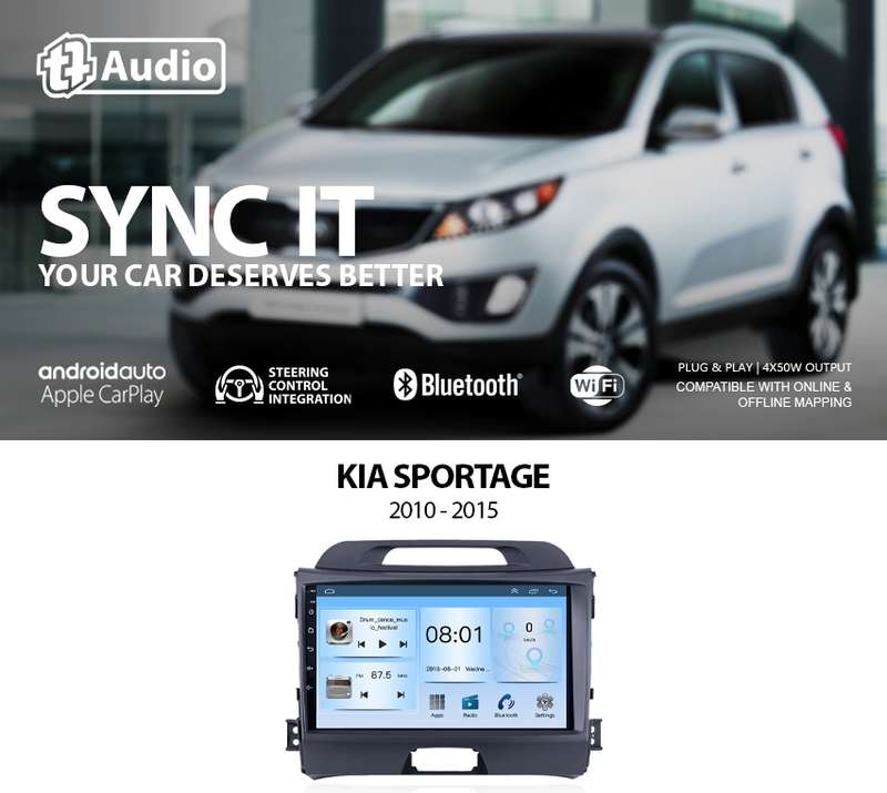TT Audio 9" replacement radio for KIA Sportage 2010-2015 (ECO)