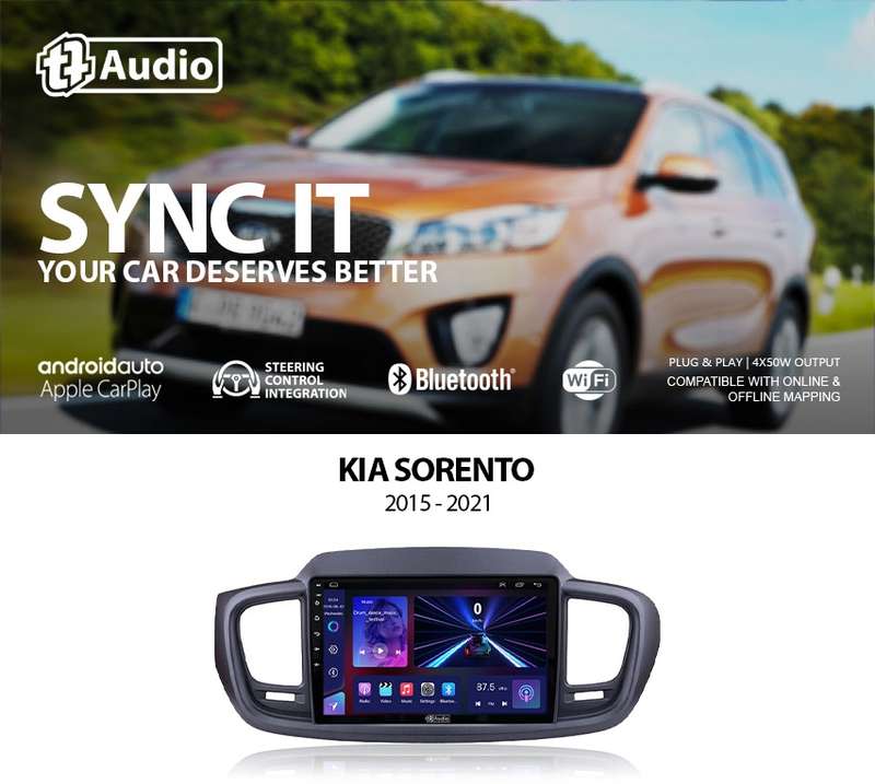 TT Audio 9" replacement radio for KIA Sorento 2015-2021 (MID SPEC)