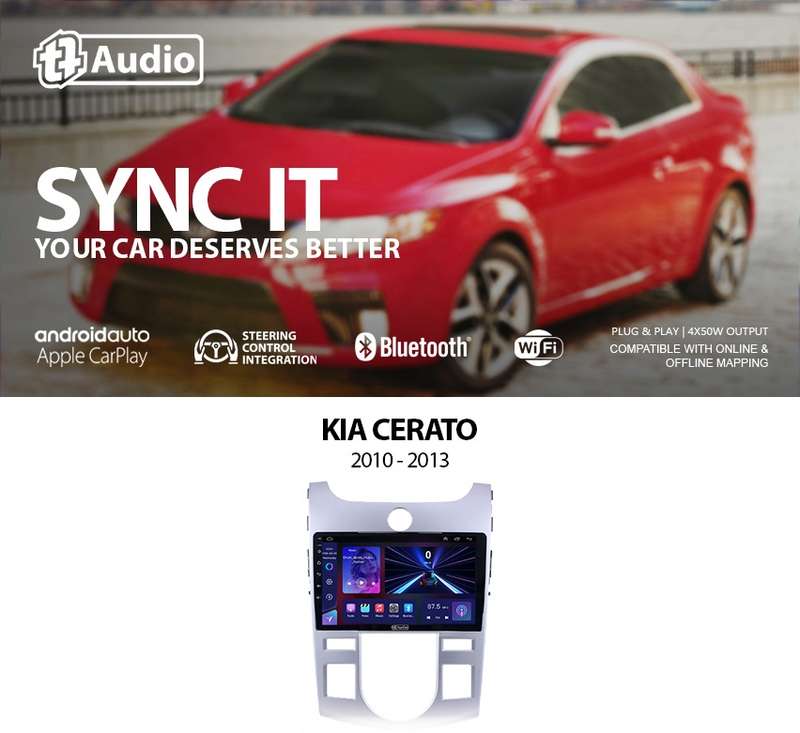 TT Audio 9" replacement radio for KIA Cerato 2010 -2013 (MID SPEC)
