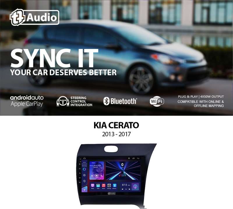TT Audio 9" replacement radio for KIA Cerato 2013 -2017 (MID SPEC)