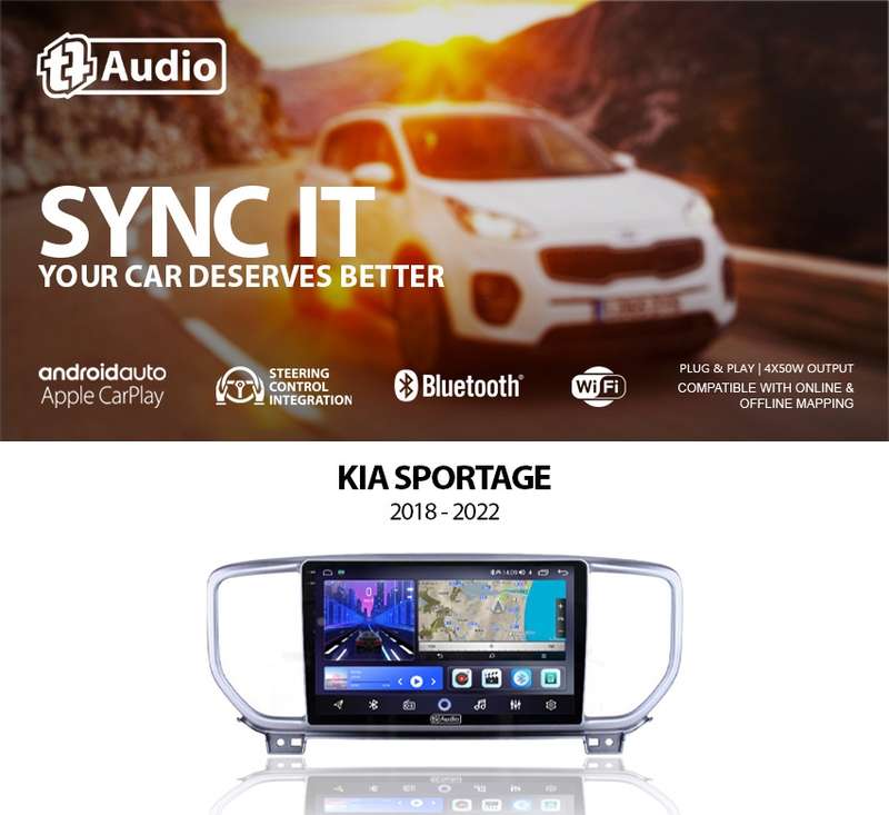 TT Audio 9" replacement radio for KIA Sportage 2018-2021 (2K SCREEN)