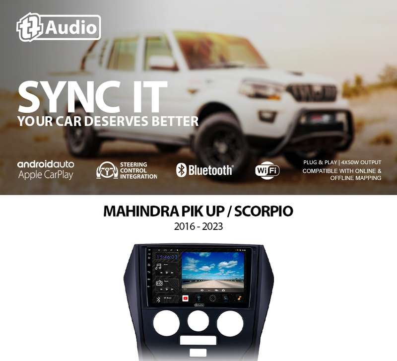 TT Audio 9" replacement radio for MAHINDRA SCORPIO (4G ULTRA)