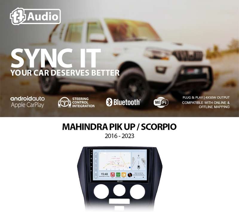TT Audio 9" replacement radio for MAHINDRA SCORPIO (CLASS D)