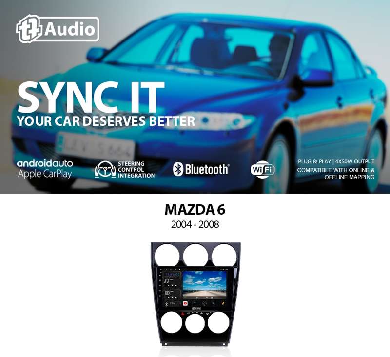 TT Audio 9" replacement radio for MAZDA 6 2004-2008 (4G ULTRA)