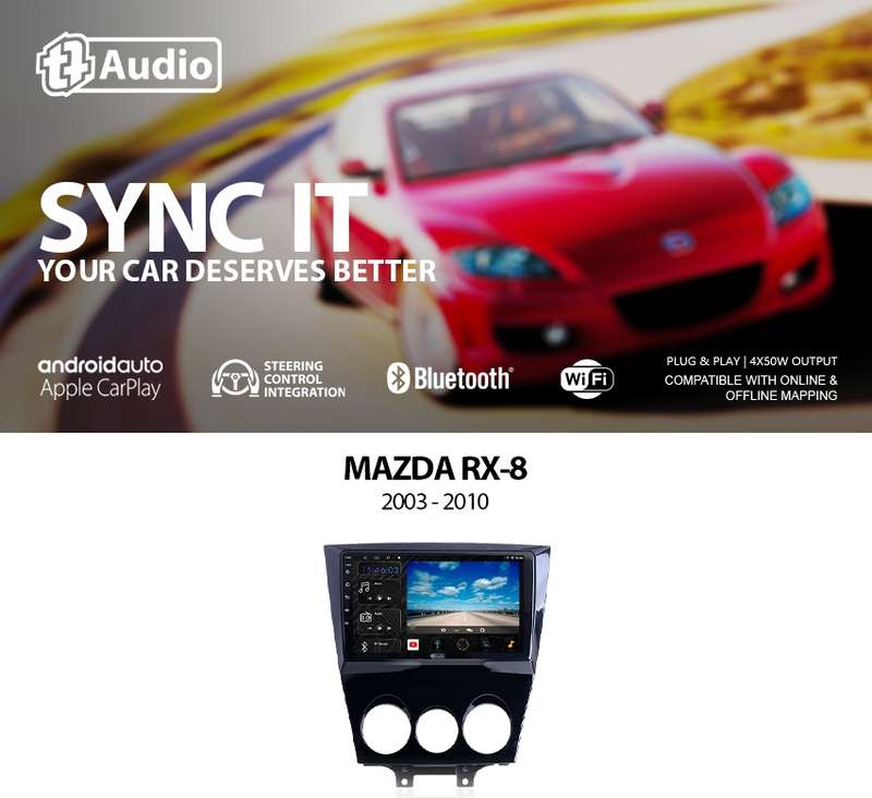 TT Audio 9" replacement radio for Mazda RX8 2003-2010 (4G ULTRA)