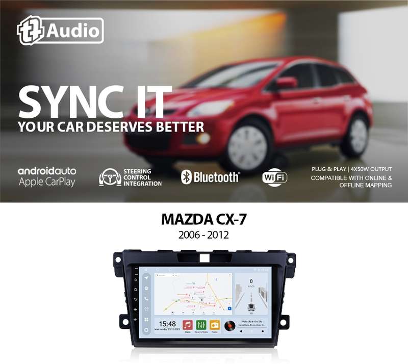 TT Audio 9" replacement radio for Mazda CX7 2007-2014 (CLASS D)