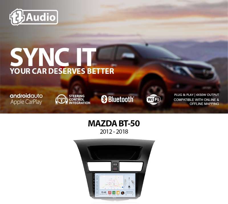 TT Audio 9" replacement radio for MAZDA BT-50 2012-2018 (CLASS D)
