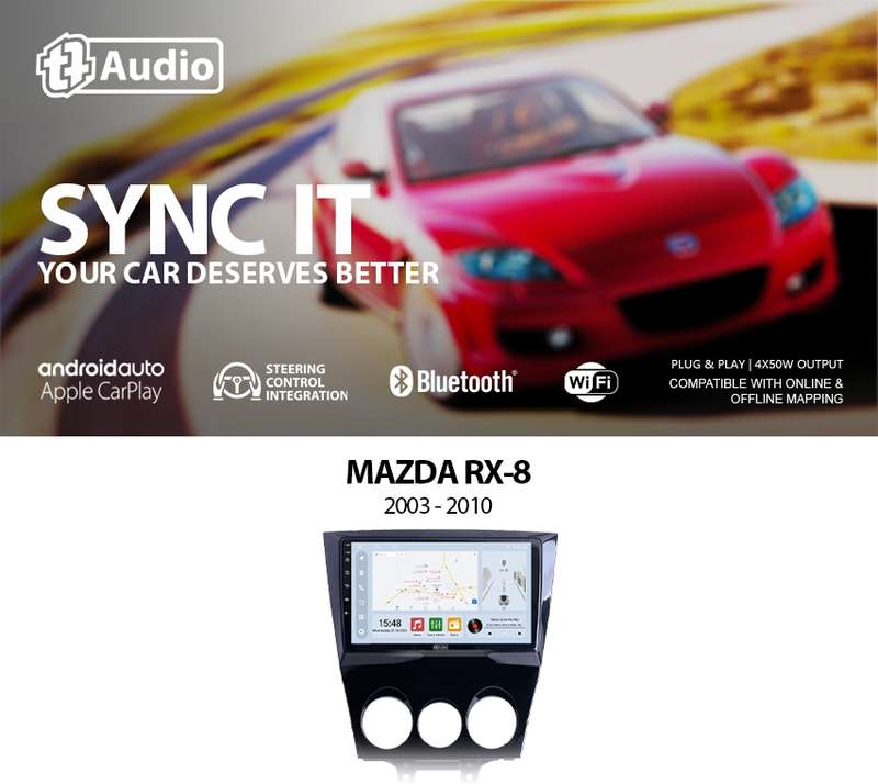 TT Audio 9" replacement radio for Mazda RX8 2003-2010 (CLASS D)