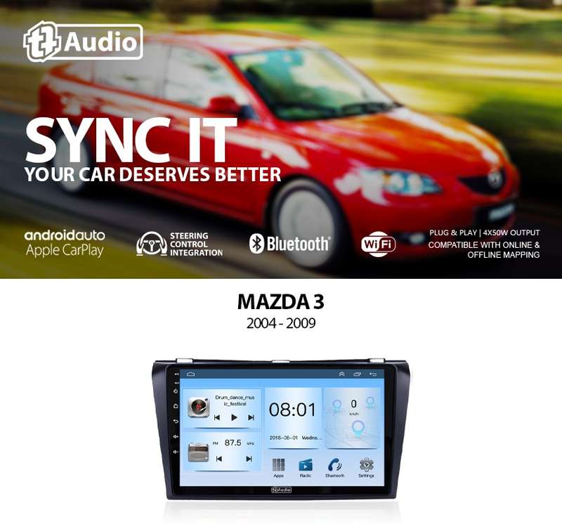 TT Audio 9" Replacement Radio for MAZDA 3 2004-2009 (ECO)