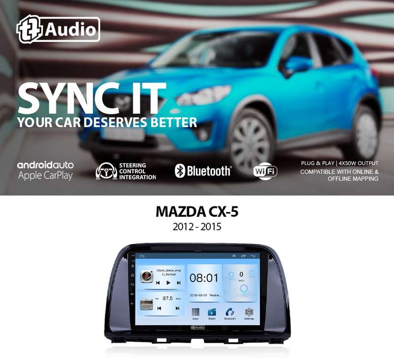 TT Audio 9" replacement radio for Mazda CX5 2012-2015 (ECO)