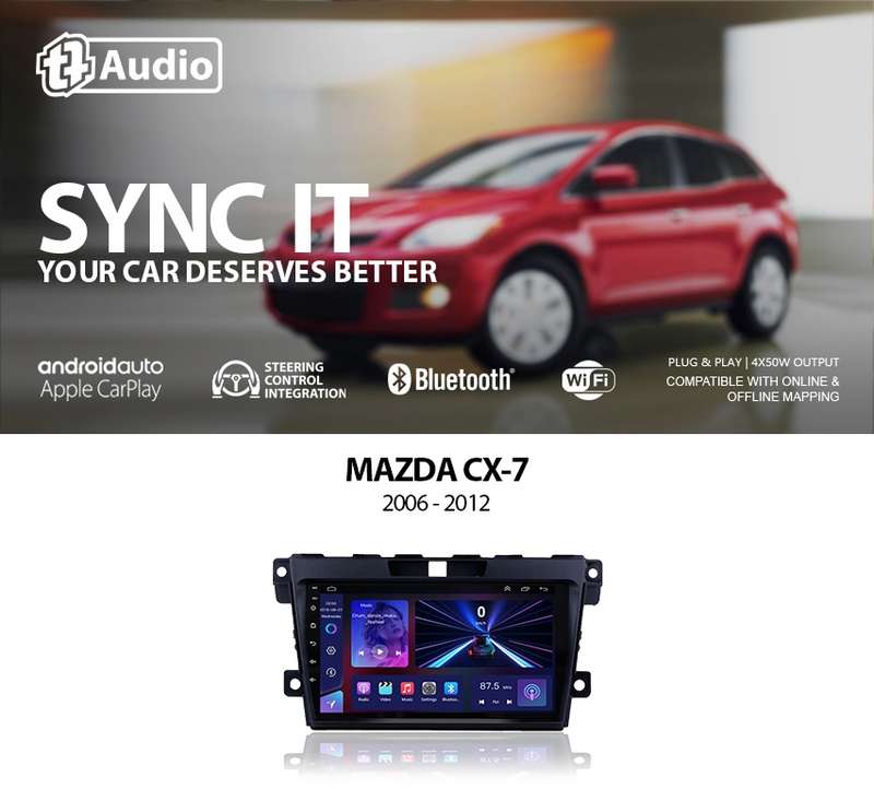 TT Audio 9" replacement radio for Mazda CX7 2007-2014 (MID SPEC)