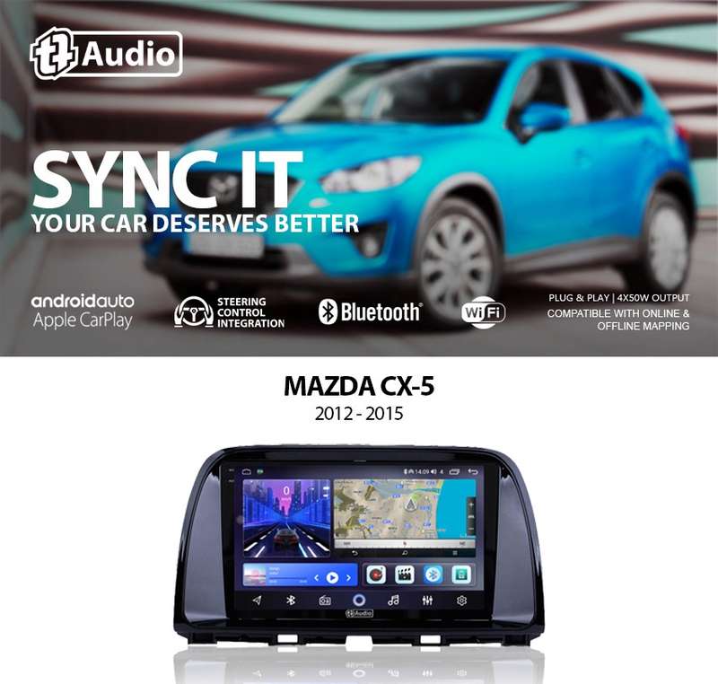 TT Audio 9" replacement radio for Mazda CX5 2012-2015 (2K SCREEN)