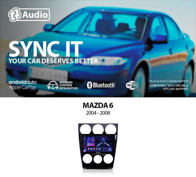 TT Audio 9" replacement radio for MAZDA 6 2004-2008 (MID SPEC)