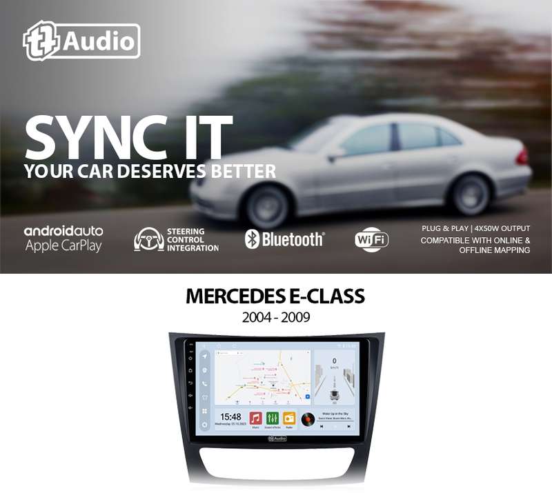 TT Audio 9" replacement radio for MERCEDES C-Class (W204) 2004 - 2009 (CLASS D)