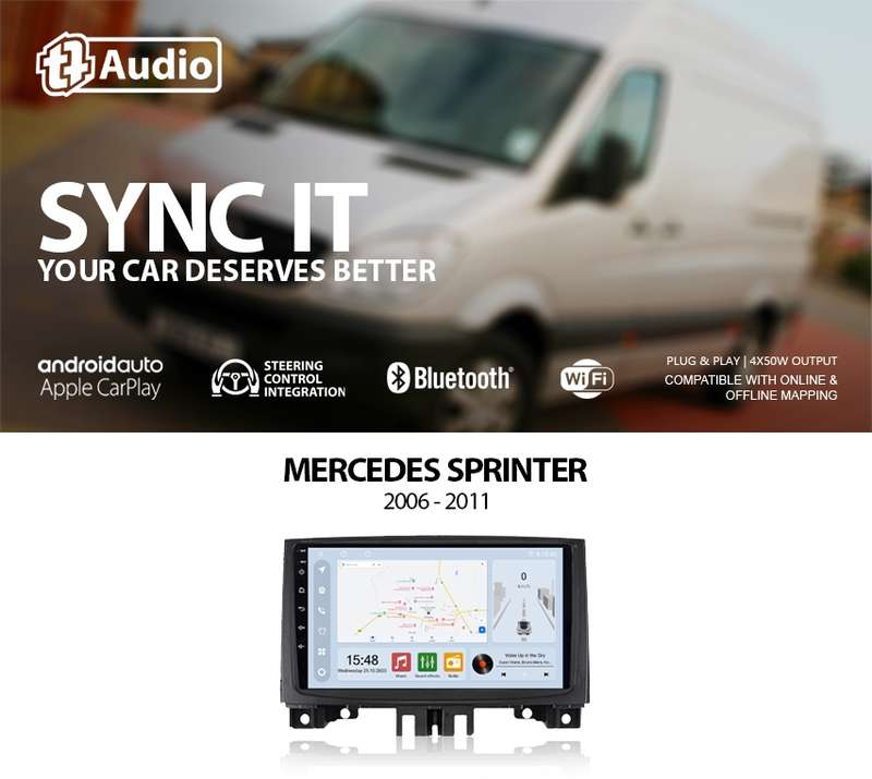 TT Audio 9" replacement radio for MERCEDES SPRINTER 2006-2011 (CLASS D)