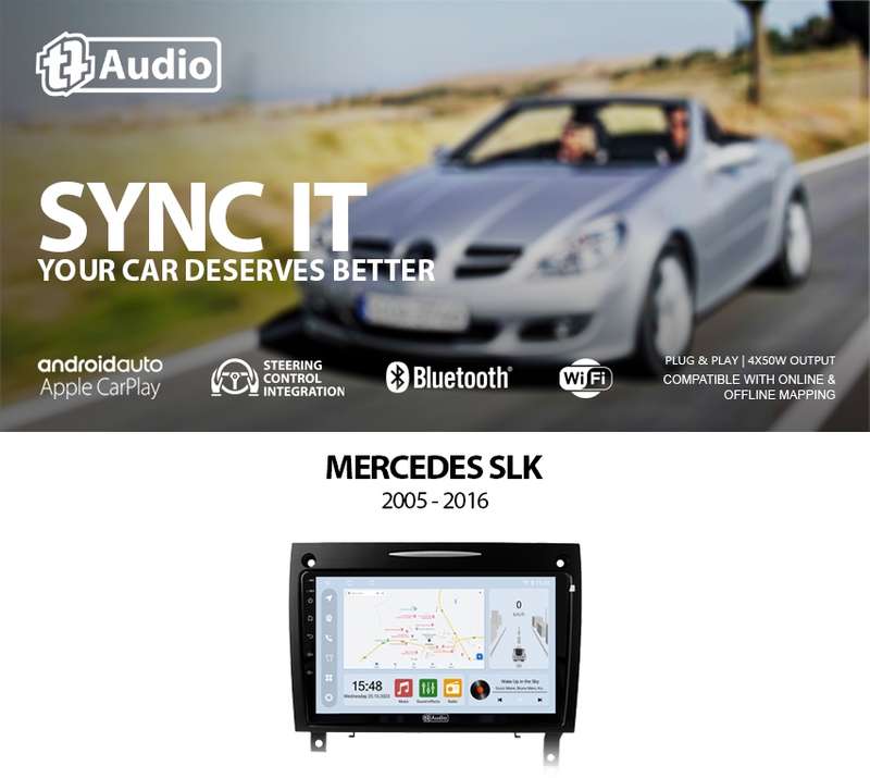 TT Audio 9" replacement radio for MERCEDES SLK R171 (CLASS D)