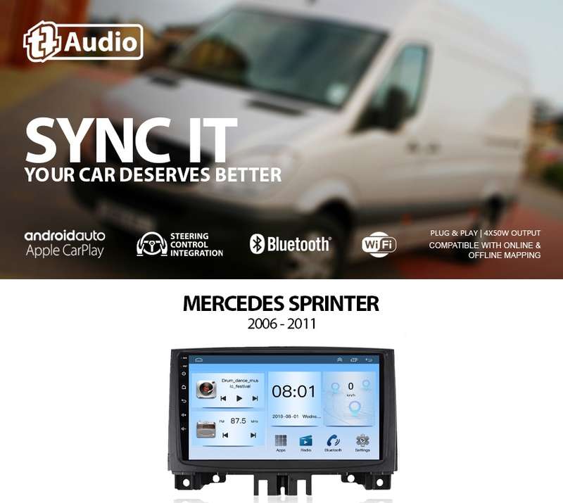 TT Audio 9" replacement radio for MERCEDES SPRINTER 2006-2011 (ECO)