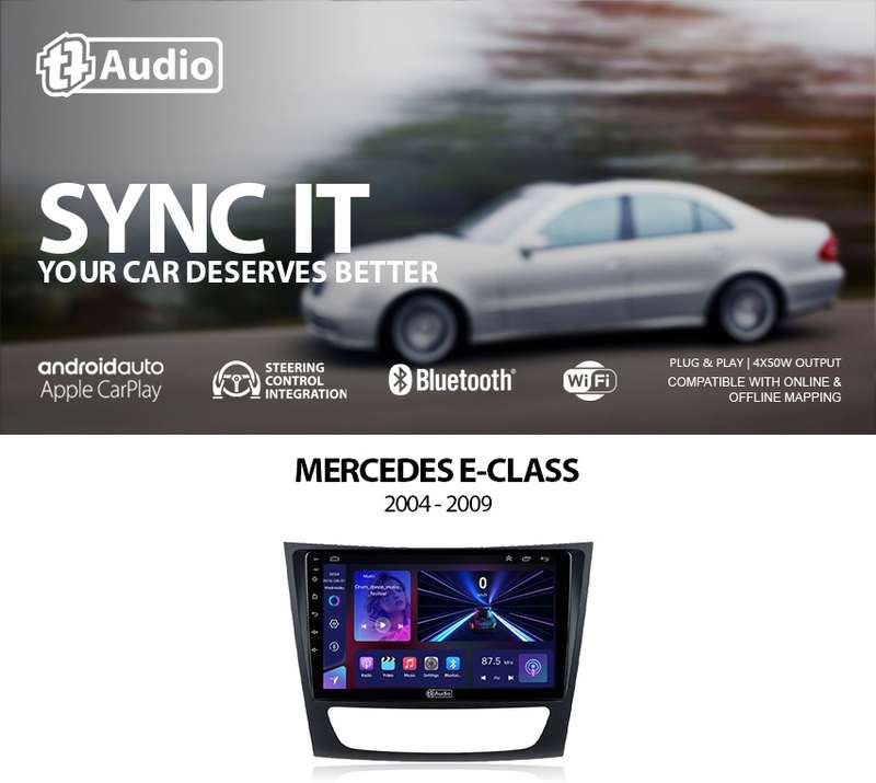 TT Audio 9" replacement radio for MERCEDES C-Class (W204) 2004 - 2009 (MID SPEC)