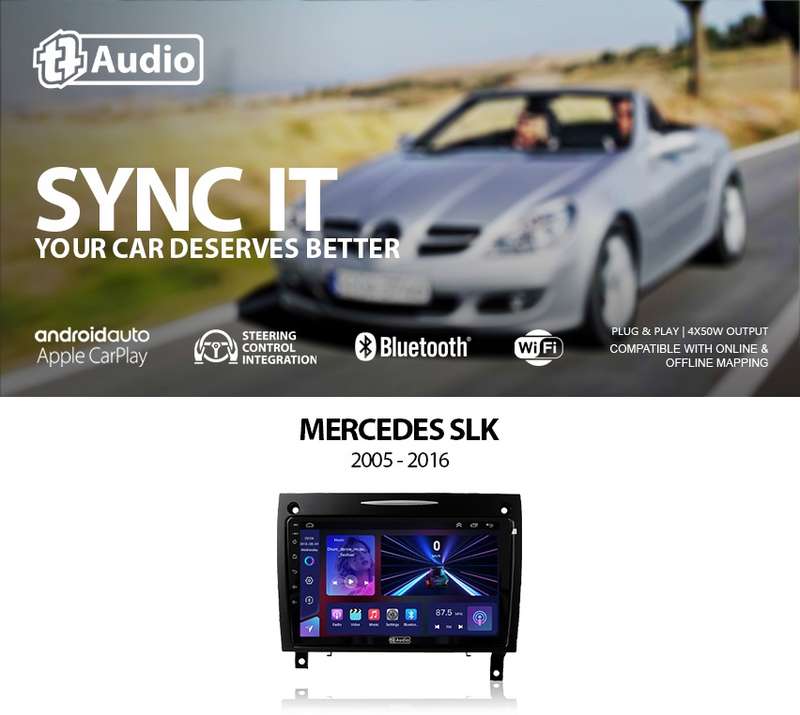 TT Audio 9" replacement radio for MERCEDES SLK R171 (MID SPEC)