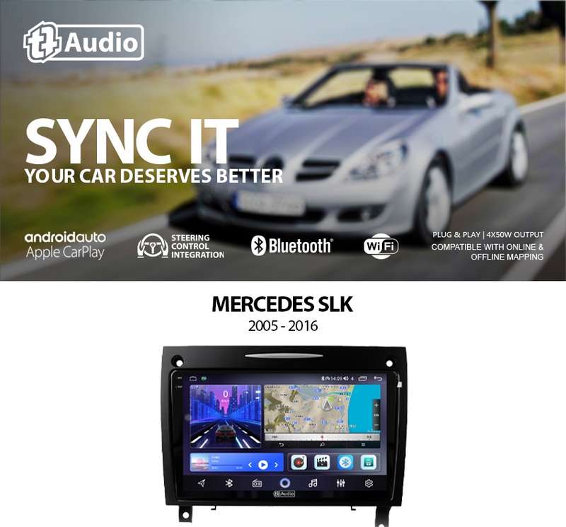 TT Audio 9" replacement radio for MERCEDES SLK R171 (2K SCREEN)