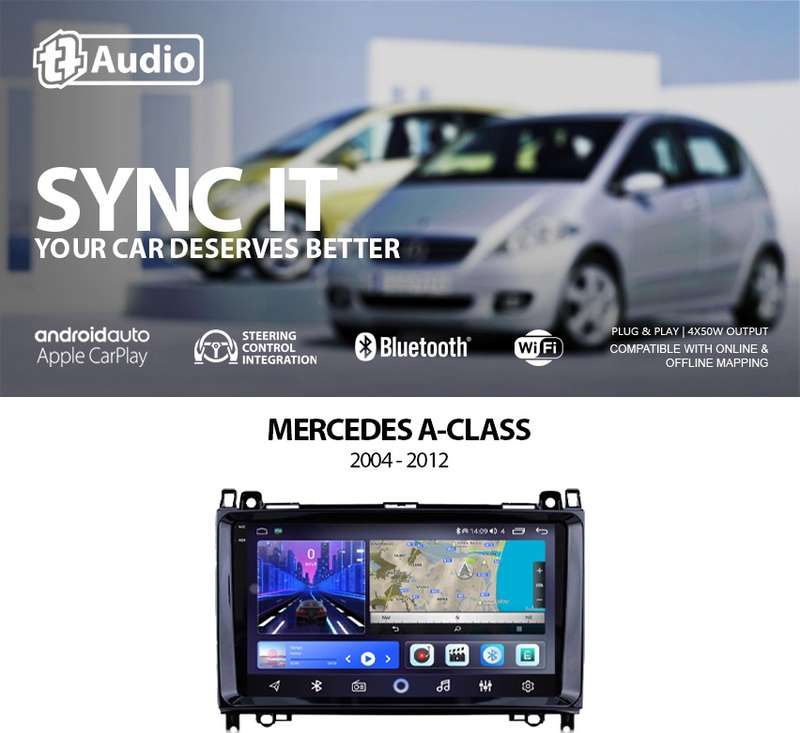 TT Audio 10" replacement radio for MERCEDES A/B/Vito 2010 - 2015 (2K SCREEN)