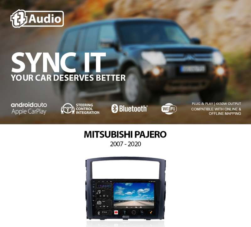 TT Audio 9" replacement radio for MITSUBISHI PAJERO 2007-2016 (4G ULTRA)