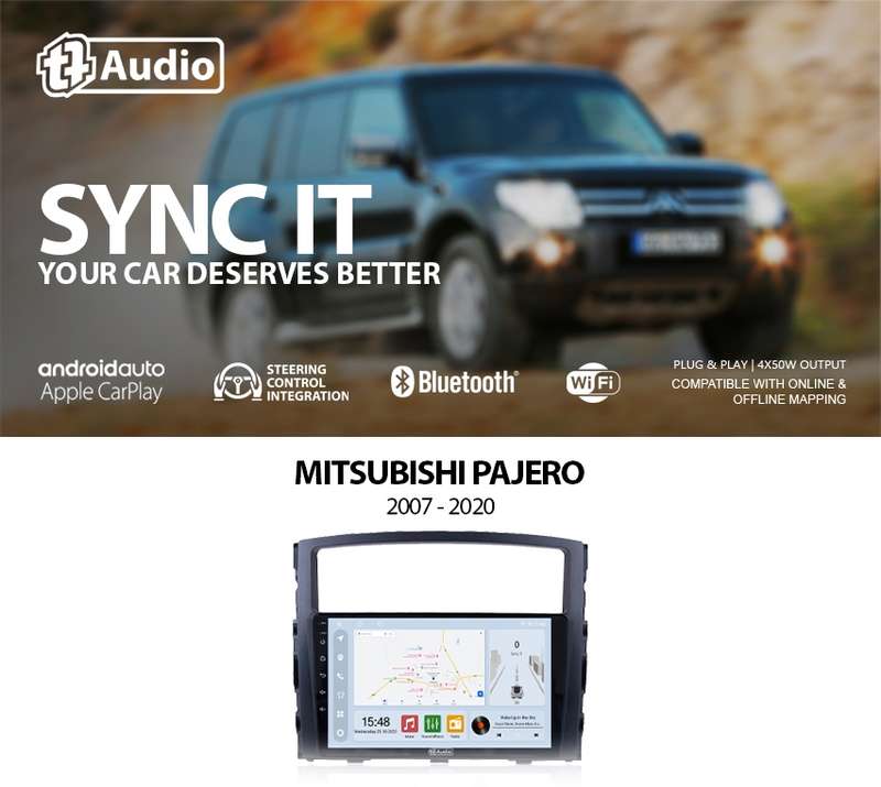 TT Audio 9" replacement radio for MITSUBISHI PAJERO 2007-2016 (CLASS D)