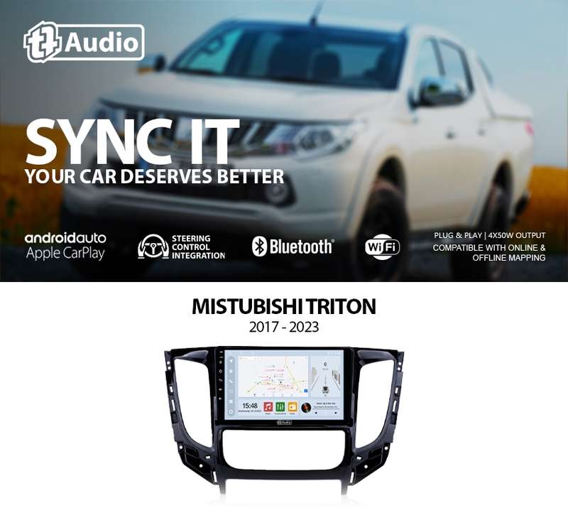 TT Audio 9" replacement radio for MITSUBISHI TRITON/PAJERO SPORT 2017-2024 (CLASS D)