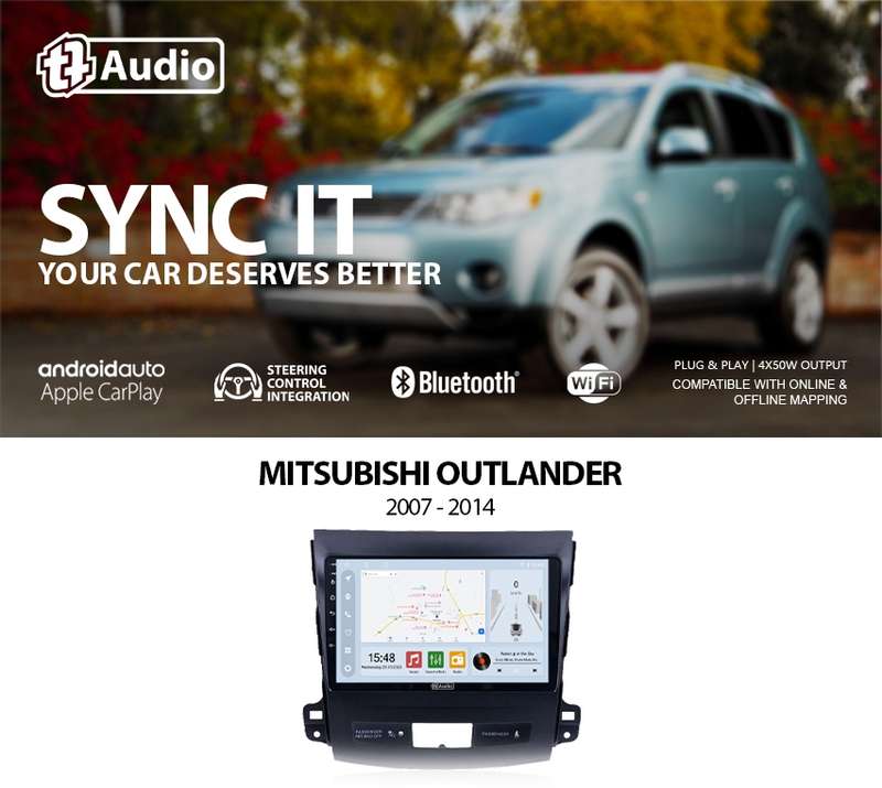 TT Audio 9" replacement radio for MITSUBISHI Outlander 2007- 2014 (Class D)